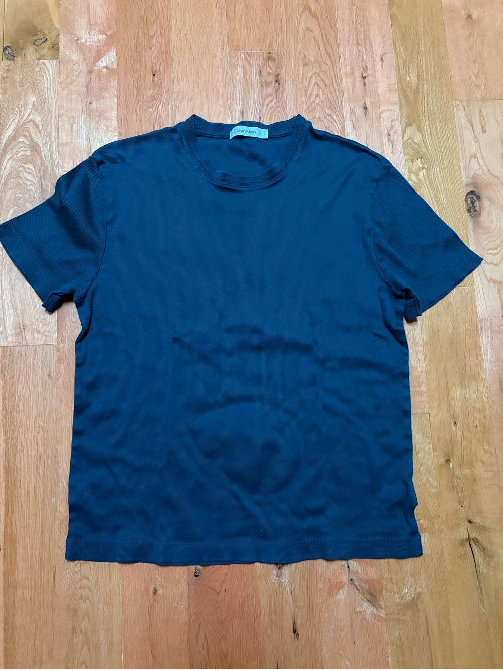 Calvin Klein Short Sleeve Crew Tee in Deep Navy